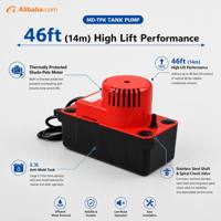Bomba de Condensado para HVAC MD-TPK, Bomba Automática con Tanque de 2.3L Anti-Moho para Aire Acondicionado, Refrigeración y Deshumidificadores