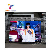Écran LED portable TOPvision pour location, affichage publicitaire pour événements extérieurs, mur vidéo, écran pour scène d'événement, Chine