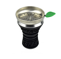 Pot à chicha en silicone avec motif de note musicale arabe, bol à chicha, récipient à chicha