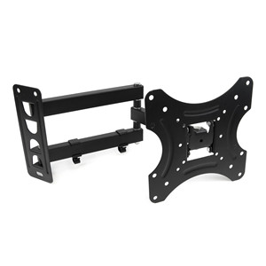 Emuca ขาตั้งทีวีติดผนังขนาด14-42นิ้ว, เหล็กสีดำพร้อมที่เอียงและหมุนได้สูงสุด75x75-400x400mm ถึง32กก. อิตาลี - Product Image 5