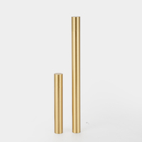 CHENLANG Tube de rangement portable en laiton satiné pour bâtonnets d'encens, durable, écologique, conteneur parfumé, toutes saisons, multi-styles