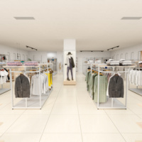 Présentoir à vêtements Offre Spéciale présentoirs grand affichage conception de luminaires de magasin de vêtements au détail pour les raccords et l'affichage de magasin de vêtements