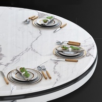 Ensemble de table à manger moderne 6 places avec chaises rondes en bois massif, écologique, pour appartement et hôtel, mobilier de salle à manger extensible