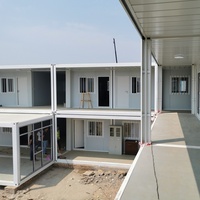 Maison conteneur préfabriquée facile à transporter, bâtiment modulaire pour l'hébergement sur chantier