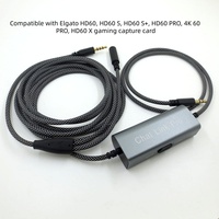 HD60/HD60 S/HD60 S +/HD60 PRO güncelleme sürümü In-Line değiştirilebilir İzolatör örgü koruyucu için 2.6m sohbet bağlantı ses adaptörü kablosu