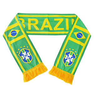 وشاح مشجعي كرة القدم مطبوع بنقشة جاكار مع شراشيب أنيقة، هدايا ومستلزمات للمشجعين بالجملة - Product Image 3