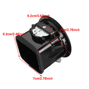 Round Car Air Conditioning Vent Black Adjustable For Vauxhall Adam Corsa <b>D</b> 2007-2015 <b>Models</b> Part F08240 - Product Image 3