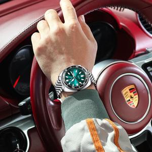 Poedagar <span class=keywords><strong>Vente</strong></span> Chaude <span class=keywords><strong>Luxe</strong></span> Affaires Montres Quartz en Acier Inoxydable Étanche Lumineuse pour Hommes - Product Image 5
