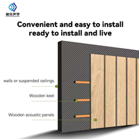 Panneaux muraux en PVC à grain de bois personnalisés, imperméables, ignifuges, panneaux acoustiques en MDF pour cinéma maison, bureau