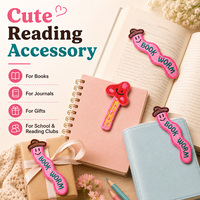 Cadeau promotionnel coloré beurre bâton fleur nom personnalisé texte Logo votre conception brodé signet Patch pour accessoire de lecture