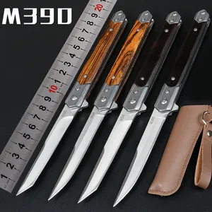 FreeWolf 3 cr13 in acciaio francese laguiole coltelli e sopravvivenza coltello da tasca ebano pieghevole coltello da tasca scatola di sicurezza cutter