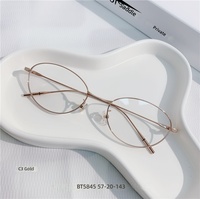 Nuevo Marco Óptico de Titanio Fakem con Diseño Ovalado Vintage con Efecto Degradado, Aspecto Natural, Montura Completa Retro BT5845 Disponible