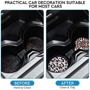 Sous-verres de voiture vierges pour sublimation, 2,75 pouces, plus épais, pour sublimation thermique, artisanat DIY, peinture, transfert thermique - Product Image 4