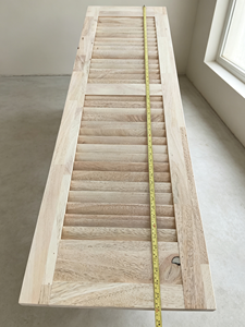 Par de Persianas de Madera con Acabado Teñido, Operación Manual, Diseño Rectangular Minimalista, para Dormitorio, Marca EFS, 1 Año de Garantía - Product Image 4
