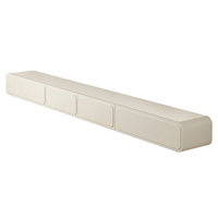 Meuble TV mural flottant moderne style crème minimaliste avec 4 tiroirs pour salon
