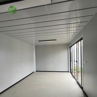 Maison conteneur préfabriquée mobile abordable de 20 pieds, 2 chambres, style contemporain, détachable et portable, pour appartements et hôtels