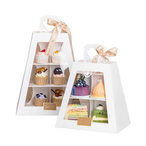 家族向け3〜4層ケーキスタンドアフタヌーンティー段ボール多層収納ラックポータブルデザートマットラミネーションフォルダー - Product Image 2