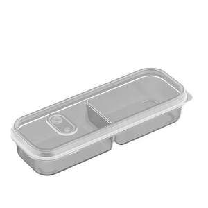 תא מקרר צר לאחסון בשר קפוא, קופסת אחסון בטוחה למקפיא, תוצרת הזרקה בדרגת מזון, עם מחיצה. - Product Image 5