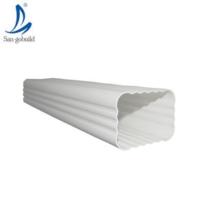 Trắng PVC ống và phụ kiện cho mái thoát nước mẫu miễn phí 20 năm nhựa PVC đôi lỗ khung cho mưa máng xối - Product Image 4