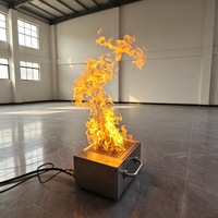 Dispositif de simulation de flamme à gaz en acier inoxydable avec allumage à distance pour la formation pratique aux extincteurs dans les écoles et les usines