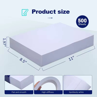 Papier copie blanc A4 70g/m² 80g/m², 500 feuilles, paquet individuel portable, papier pour imprimante laser bureau et école, prix bas