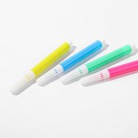 Stylos à aquarelle portables à tête souple, papeterie durable anti-séchage pour étudiants