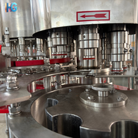 Machine d'embouteillage d'eau à grande vitesse, système de remplissage contrôlé par PLC pour ligne de production d'eau potable