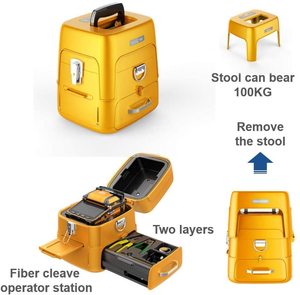 เครื่องเชื่อมใยแก้วนำแสง AI-9 แบบมอเตอร์เดี่ยว 6 ตัว เครื่องเชื่อมใยแก้วนำแสงแบบดิจิตอล WiFi 6 มอเตอร์ - Product Image 6