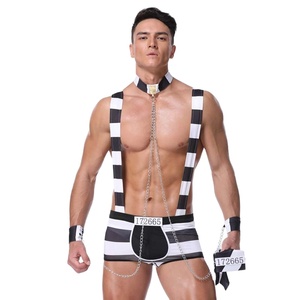 New Arrival Sexy Adults <strong>Uniforms</strong> Cosplay <strong>Prisoner</strong> Costume for Men - Product Image 3