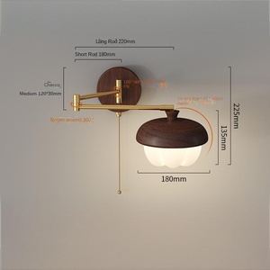 Lámpara de pared LED de latón nórdico moderno + vidrio para sala de estar, cocina, decoración de cabecera con garantía de 10 años - Product Image 5