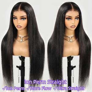 Perruques <span class=keywords><strong>cheveux</strong></span> humains lisses sans colle avec devant en dentelle perruque avec devant en dentelle Hd à cuticules alignées perruques de <span class=keywords><strong>cheveux</strong></span> bruts vietnamiens pour femmes noires - Product Image 4