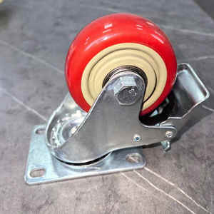 <span class=keywords><strong>3</strong></span> Zoll mittlere flache Rollen Industrie rollen Räder Möbel Medical Swivel Castor <span class=keywords><strong>Caster</strong></span> Wheel für Wagen mit Bremse - Product Image 4