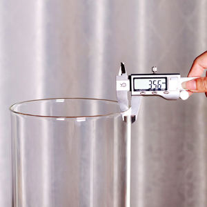 Vente en gros 2L grand bocal de stockage des aliments en verre borosilicaté 3000ml boîte de farine en verre hermétique couvercles en bambou pour coin cuisine - Product Image 6