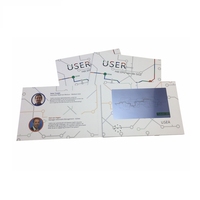 Carte de visite vidéo personnalisée et carte de voeux-Brochure vidéo sur écran de 7 pouces pour la promotion des entreprises