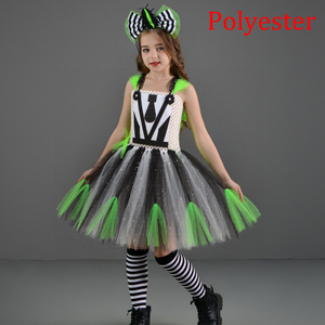 Disfraz de Princesa <span class=keywords><strong>Beetlejuice</strong></span> para Niñas, Disfraz de Cosplay para Fiesta de Halloween, Disfraz de Fantasía para Representación de Roles en Películas, Traje para Actuaciones en Escenario - Product Image 1