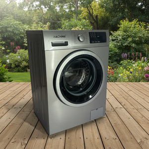 Lave-linge frontal électrique mécanique 10 kg en acier inoxydable avec drainage par gravité, 1400 tr/min, classe d'efficacité énergétique, usage domestique - Product Image 5