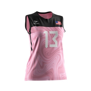 Maillot de volley-ball d'équipe de gym imprimé le plus vendu, vêtements de divertissement, design personnalisé, maillot de volley-ball pour filles - Product Image 5