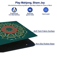 Tapis de mahjong en néoprène, prix d'usine, 32,5 pouces carrés, épaisseur uniforme, résistant à la décoloration, échantillon disponible