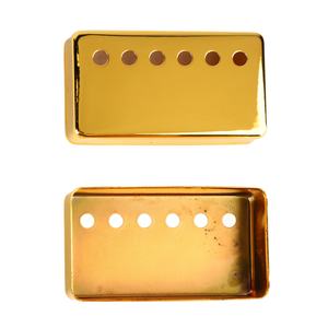2Pcs Gold 6 Hole Guitar Pickup Cover Polished Single <span class=keywords><strong>Double</strong></span> Coil Electric Guitar Pickup Cover - Product Image 4