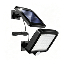 Lampe solaire LED de style moderne, ultra-lumineuse, décorative pour extérieur, type split, pour jardin, avec commande manuelle, 3.7V