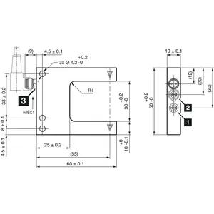 Barrera de luz láser OGUL031G3-T3/V4A OGUL, especialmente adecuada para la detección de piezas pequeñas a partir de 0,05 mm - Product Image 2