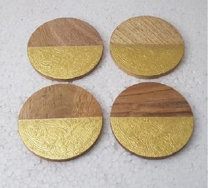 Posavasos de madera para decoración de mesa, estera de latón, fabricación india, venta directa de fábrica, precio al por mayor - Product Image 6