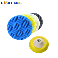 Kit de almohadillas de pulido EVERTOOL, juego de almohadillas de pulido de espuma para encerado de esponja para pulido de coche, esmalte de sellado