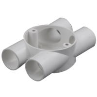 Offre Spéciale nouvelle boîte de gestion de câbles en plastique Promotion Pvc boîte de jonction murale en gros pas cher boîtier de sortie coulé