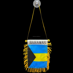 Haute qualité personnalisé Palestine voiture drapeau Polyester voiture fenêtre drapeau décoration bannières - Product Image 5