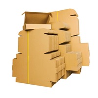 Rectangle long pliable personnalisé Recy envoi à plat Caja De Embalaje Carton pour Envios Corrugado petite boîte de déménagement en carton ondulé