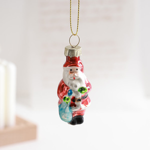 Decorazioni Natalizie in Vetro Dipinte a Mano, Ornamenti Pendenti Colorati per Creare Atmosfera - Product Image 2