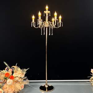 Vente en gros des derniers modèles de chandeliers en fer électro-plaqué 6+4+1, Décoration de mariage, Décoration de podium, Décoration de maison pour festival - Product Image 4