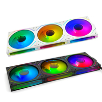 Ventilateurs de boîtier PC de haute qualité, raccordement sans fil PWM 4 broches, refroidisseur d'air 120 mm, ventilateur RGB, dissipateur thermique en aluminium, roulement fluide 61,5 CFM