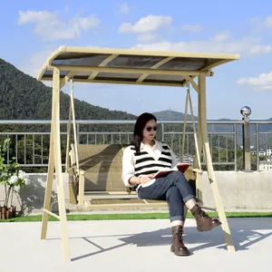 Outdoor courtyard swing chair, double seat outdoor furniture furniture hot selling item in stock swing garden patio swing chair